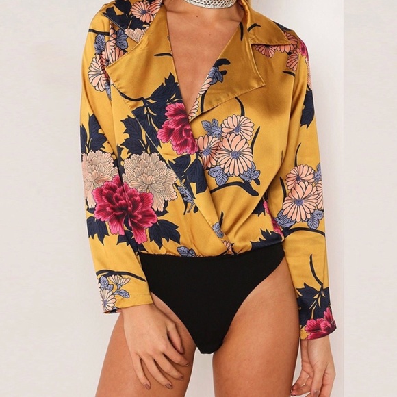 floral bodysuit - Picture 3 of 6